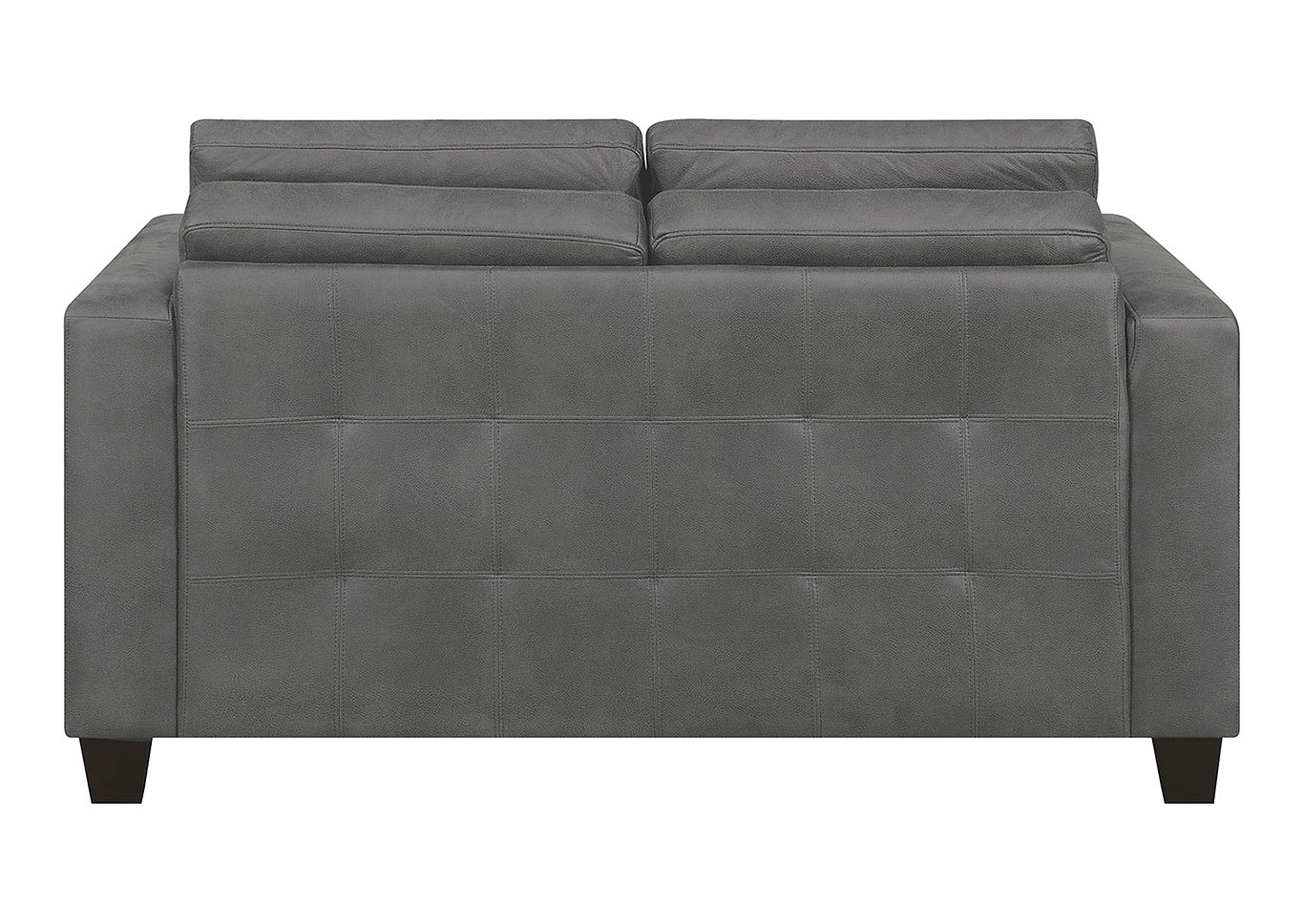 Kara Gray Stationary Loveseat,Taba Home Furnishings